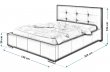 Čalouněná postel Trento 120/200 cm s úložným prostorem jasmine