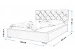 Čalouněná postel Verona 120/200 cm s úložným prostorem jasmine 