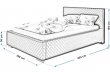 Čalouněná postel Bolzano 140/200 cm s úložným prostorem madrid - ekokůže