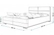 Čalouněná postel Bari 180/200 cm s úložným prostorem madrid - ekokůže