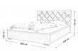 Čalouněná postel Verona 180/200 cm s úložným prostorem kronos