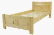 Zvýšená postel z masivu Eliška 90x200  cm + rošt ZDARMA