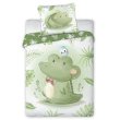 Dětské povlečení do postýlky 100/135 cm - Krokodýl