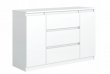 Komoda 2D3S bílá - mat 120 cm