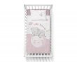 Povlečení lux bambus-bavlna růžový sloník