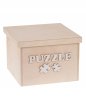 Dřevěný box na hračky PUZZLE1 - 25x25x20 cm