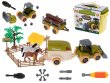 Farmářský traktor s ohradou + vozy