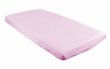Prostěradlo bavlněné s gumkou 120/60 cm - světle růžová