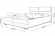 Čalouněná postel Bari 90/200 cm s úložným prostorem madrid - ekokůže