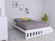 Postel Abby 140x200 cm - BÍLÁ + matrace Optimal 12 cm + rošt ZDARMA