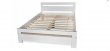 Postel z masivu borovice Amor 90x200 cm bílá + rošt ZDARMA  