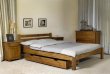 Postel Ajša 160x200 cm dub masiv borovice plus matrace Superflex