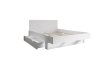 Postel Vejle 140x200 cm masiv buk bílá + rošt ZDARMA