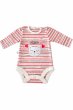 Kojenecké bavlněné body -pruh