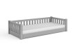 3v1 Rostoucí postel Montessori Lora šedá 90/200 cm + rošt ZDARMA