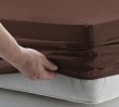 Jersey prostěradlo s gumkou 120/200 cm ECONOMY - bronz
