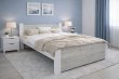 Postel Irma 120x200 cm Dub Craft/ bílá + rošt ZDARMA 