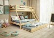Přistýlka pod postel 190/90 cm borovice