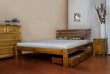 Postel Klára 140x200 cm dub masiv borovice plus matrace Vitality