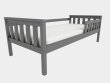 Postel Fred 160/80 cm + rošt - masiv borovice - šedá