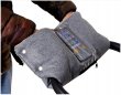 Rukávník s kapsou na mobil K27 flís - grey flex/šedá