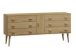 Komoda z masivu borovice Nord K4/3S 155/75/42 cm / přírodní