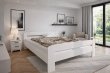 Postel z masivu borovice Bohdana 140x200 cm bílá + rošt ZDARMA Postel z masivu borovice Bohdana 140x200 cm bílá + rošt ZDARMA