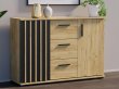 Komoda Montana dub craft/černá 120 cm