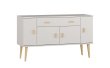 Komoda z masivu borovice Nord K5/1S/2D 117/75/42 cm / bílá