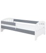 Postel Kvido 180/80 cm - bílá/ šedá + matrace 