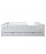 Postel Larisa 160/80 cm - bílá + 2 šuplíky