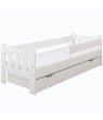Postel Silvia 160/70 cm - bílá + matrace +šuplík 