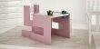 Stůl a židle model S růžová