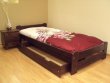 Zvýšená postel z masivu Halle 90x200 cm ořech + rošt ZDARMA