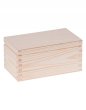 Přírodní dřevěná krabička - 16x9x8 cm