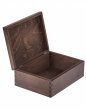 Krabička dřevěná 16x22x8 cm temný bronz