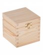 Krabička dřevěná 13,5x13,5x10,7 cm - zapínání