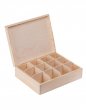 Krabička dřevěná na čaj 22,5x28,5x8 cm