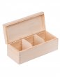 Krabička dřevěná na čaj 9,3x22,5x8 cm