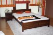 Postel Jolana 180 x 200 cm barva ořech plus matrace Medical