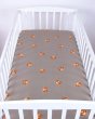 Prostěradlo bavlněné s gumkou 120/60 cm - medvídci kuk hnědí Prostěradlo bavlněné s gumkou 120/60 cm - medvídci kuk hnědí