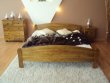 Postel Roxana 140 x 200 cm barva dub plus matrace Vitality