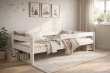 Postel z masivu Rudi bílá 180/80 cm + rošt ZDARMA