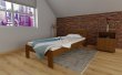 Postel z masivu borovice Šárka 80x200 cm - DUB + matrace Super-flex + rošt ZDARMA