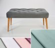 Čalouněná lavice DARINA 110x30x42 cm, barva šedozelená