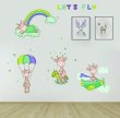 Samolepící dekorace na zeď - žirafy