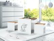 Stůl se šuplíkem a dvě židle - slůně / dřevo Stůl se šuplíkem a dvě židle - slůně / dřevo