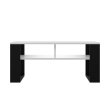 Konferenční stolek 90 x 58 cm 2P - bílá / černá
