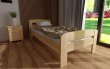 Zvýšená postel z masivu borovice  Andula 90x200 cm + rošt ZDARMA