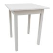 Stůl Loft 60 x 60 - bílá/ bílá